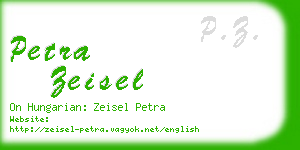 petra zeisel business card